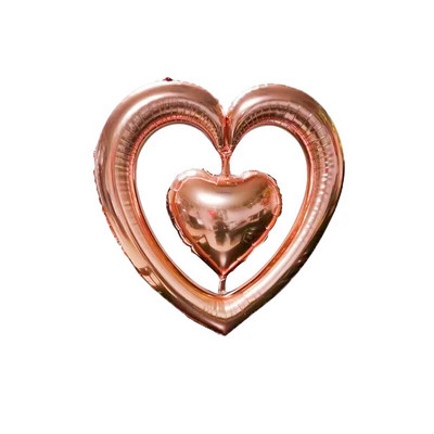 Valentīndienas lielas sirds sirds sirds piedāvājums alumīnija plēves balons kāzu ballītes noformējums peldošs hēlija balons
