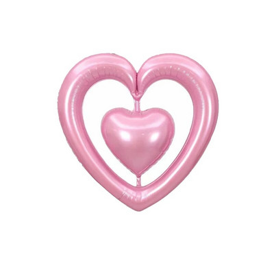 Valentīndienas lielas sirds sirds sirds piedāvājums alumīnija plēves balons kāzu ballītes noformējums peldošs hēlija balons