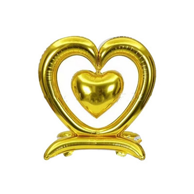 Valentīndienas lielas sirds sirds sirds piedāvājums alumīnija plēves balons kāzu ballītes noformējums peldošs hēlija balons