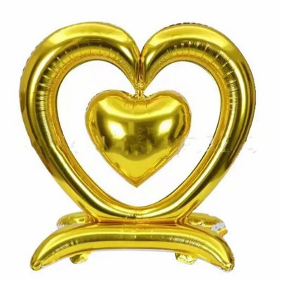 Valentīndienas lielas sirds sirds sirds piedāvājums alumīnija plēves balons kāzu ballītes noformējums peldošs hēlija balons