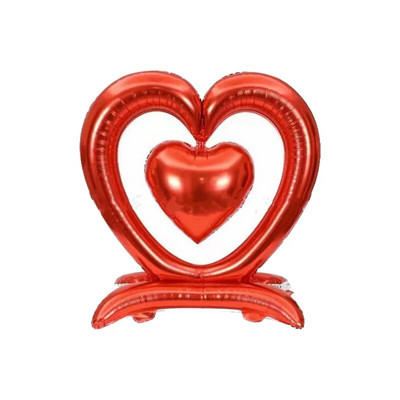 Valentīndienas lielas sirds sirds sirds piedāvājums alumīnija plēves balons kāzu ballītes noformējums peldošs hēlija balons
