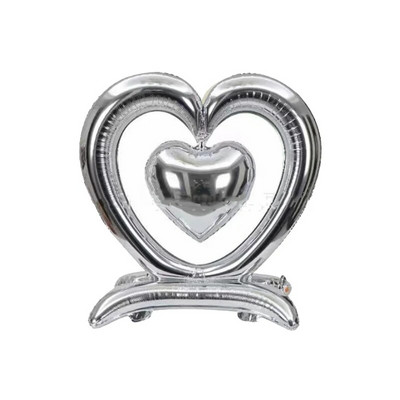 Valentīndienas lielas sirds sirds sirds piedāvājums alumīnija plēves balons kāzu ballītes noformējums peldošs hēlija balons