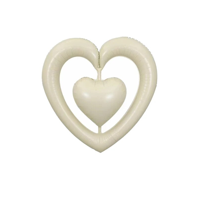 Valentīndienas lielas sirds sirds sirds piedāvājums alumīnija plēves balons kāzu ballītes noformējums peldošs hēlija balons