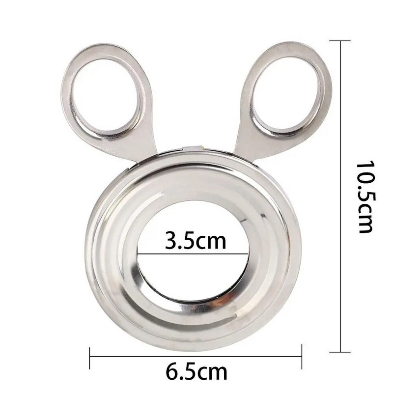 Plieninis atviras kiaušinio lukštas Essential Buitinė virtuvė Nupjautas kiaušinio lukštas Atviras virtas kiaušinis Kiaušinių trinkelių įrankis Kiaušinio lukšto nulupimo kiaušinių pjaustyklė