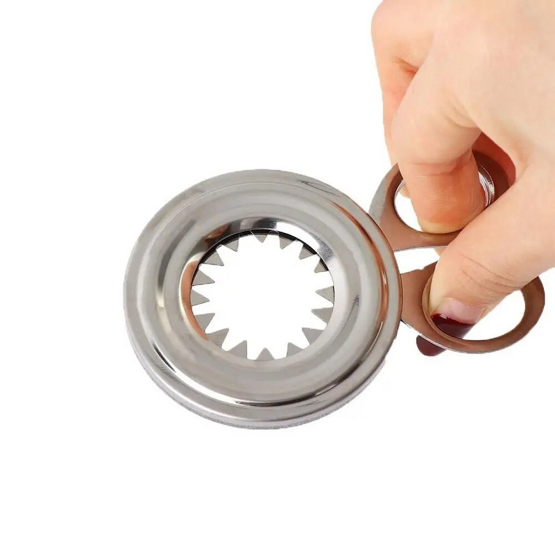 Plieninis atviras kiaušinio lukštas Essential Buitinė virtuvė Nupjautas kiaušinio lukštas Atviras virtas kiaušinis Kiaušinių trinkelių įrankis Kiaušinio lukšto nulupimo kiaušinių pjaustyklė