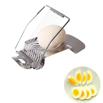 Πολυλειτουργικοί κόφτες αυγών από ανοξείδωτο ατσάλι Διαιρέτης κοπής τμημάτων Πλαστικός διαχωριστής αυγών Συσκευή κοπής αυγών Δημιουργικά εργαλεία κουζίνας αυγών