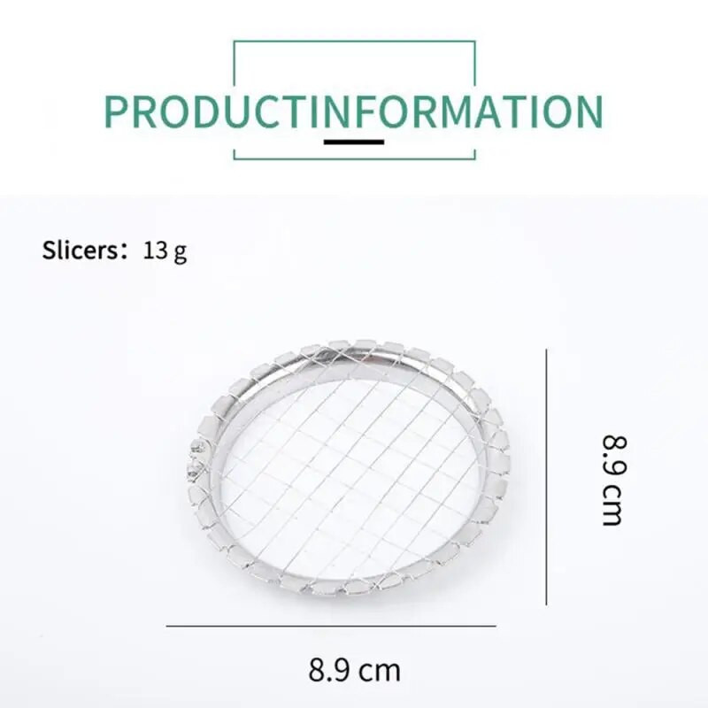 Nerūdijančio plieno kiaušinių pjaustyklės pjaustyklės pjaustymo kiaušinių prietaiso tinklelis daržovėms salotoms bulvių grybų smulkintuvas virtuvės reikmenims