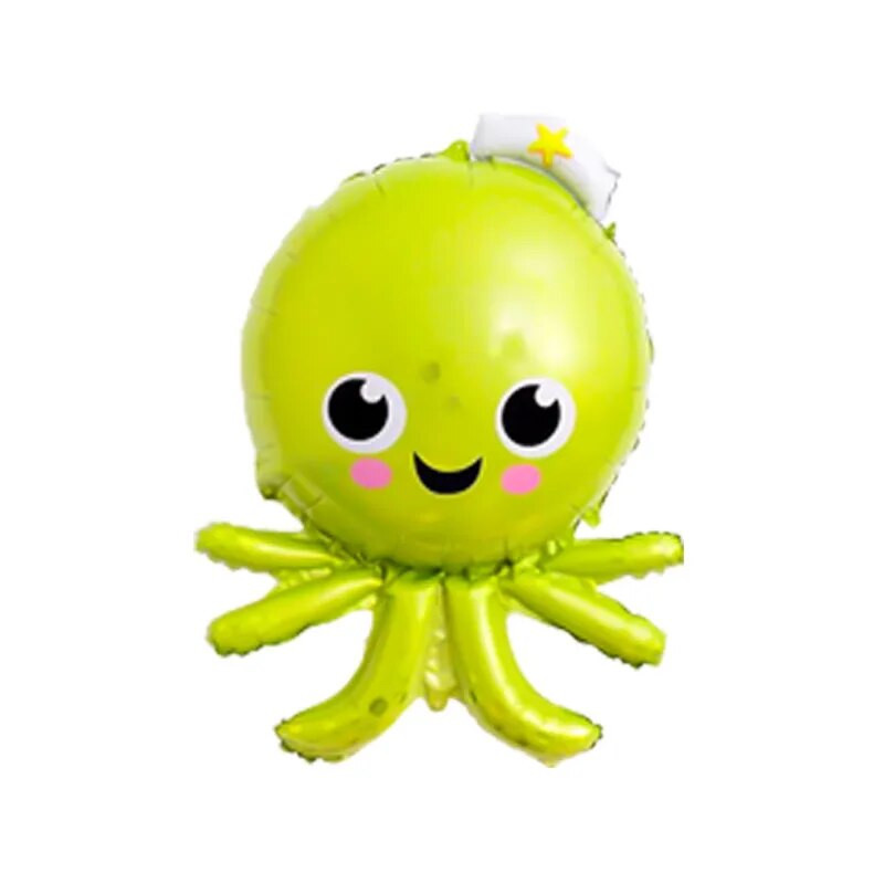 1бр сладко животно делфин акула морска черупка октопод морско конче рак балон украса за рожден ден баня детски ден риба