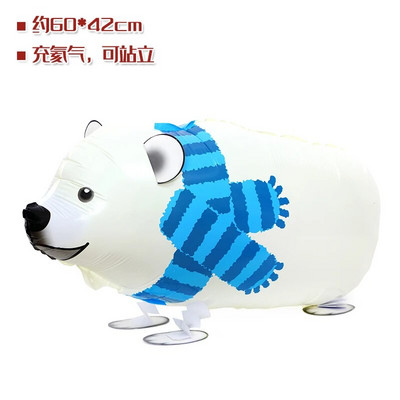 1 бр. Балони с анимационно мече Мини животно Детски играчки Фолиеви балони Сладък хелиев балон Декорация Подарък за парти за рожден ден на деца