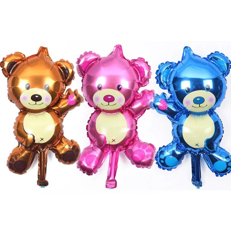 1 бр. Балони с анимационно мече Мини животно Детски играчки Фолиеви балони Сладък хелиев балон Декорация Подарък за парти за рожден ден на деца