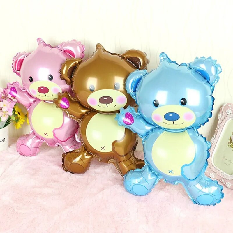 1 бр. Балони с анимационно мече Мини животно Детски играчки Фолиеви балони Сладък хелиев балон Декорация Подарък за парти за рожден ден на деца