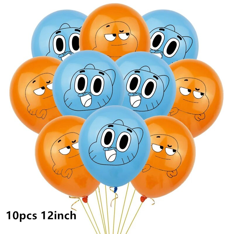 10 vnt./stal. Animaciniai filmukai Naminiai katinai Triušiai Balionai Animacinė komedija Nuostabūs pasauliai, susmulkinti namų latekso balionai Gimtadienio dekoracijos