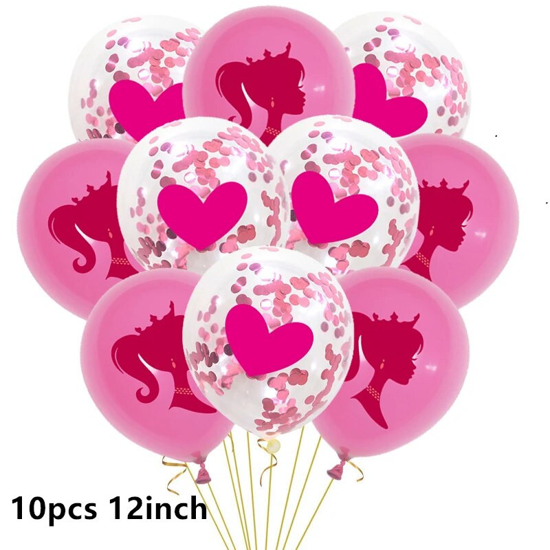 10 vnt Princesės latekso balionas 12 colių rožinis Lady Brabe mielas balionėlis su gimtadieniu vakarėlio dekoravimas vaikams žaislas kūdikių dušas mergaičių dovanos