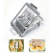Buitinė kiaušinių pjaustyklė virtuvės nerūdijančio plieno daugiafunkcė vaisių pjaustyklė metalinė pomidorų smulkintuvas smulkintuvas, kepimo įrankis