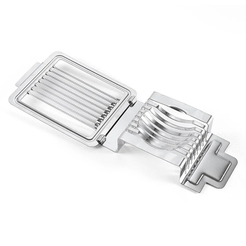 Buitinė kiaušinių pjaustyklė virtuvės nerūdijančio plieno daugiafunkcė vaisių pjaustyklė metalinė pomidorų smulkintuvas smulkintuvas, kepimo įrankis