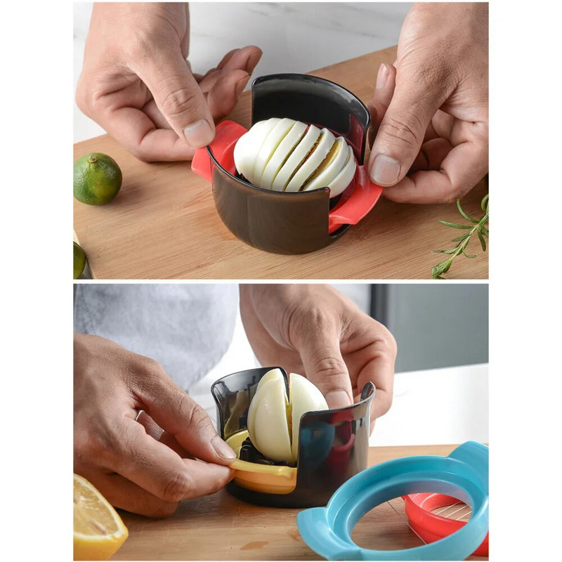 Kiaušinių pjaustyklė 3 viename pjaustyti kiaušiniai Virti kiaušiniai pjaustyklė Naminiai virti kiaušiniai Kūrybiniai įrankiai Bento skintų gėlių formuotojai Virtuvės priedai