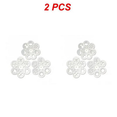 1/2 DB Kávésablonok Díszes kávényomtatási modell habszóró tortasablonok Kávérajzoló Cappuccino Formaporos Szitaeszközök