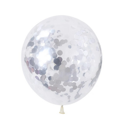 12 инча прозрачен балон Розово злато Конфети Пайети Латексови балони Сватба Рождено парти Банкет Декор Блестящ прозрачен балон