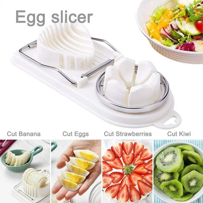 Daugiafunkcis kiaušinių pjaustytuvas nerūdijančio plieno virtų kiaušinių pjaustyklė Gėlės formos maistas Braškių pjaustyklė Kiaušinių formavimo įrankiai Virtuvės prietaisai