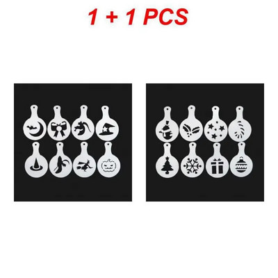 Formuoti kavos ir pieno pyrago pyrago pyrago trafareto šablono kavos baristos kapučino šablono šluostės šluostės dulkių purškimo įrankiai