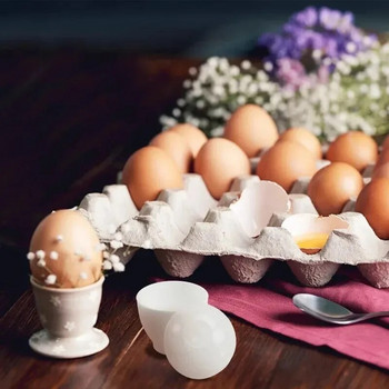 2 τμχ Μίνι φούρνος μικροκυμάτων Μαγείρεμα στον ατμό Μπολ αυγών ομελέτα Ατμομάγειρα Λευκό Κύπελλο Αυγό Boiler Ατμομάγειρα Poacher Egg Cooking Cup