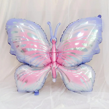 Μεγάλα μπαλόνια από αλουμινόχαρτο πεταλούδα Butterfly Helium Air Globos Διακοσμήσεις για πάρτι γενεθλίων Baby Shower Παιδικά παιχνίδια φωτογραφικά στηρίγματα