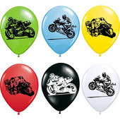 Motociklų Lenktynių Vėliavos Automobiliai Latekso Balionai Motociklų languotų automobilių lenktynės Su gimtadieniu Vakarėlio papuošimai Balionai Dovana berniukui