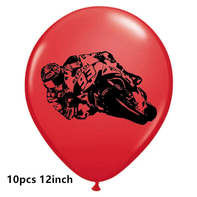 Motociklų Lenktynių Vėliavos Automobiliai Latekso Balionai Motociklų languotų automobilių lenktynės Su gimtadieniu Vakarėlio papuošimai Balionai Dovana berniukui