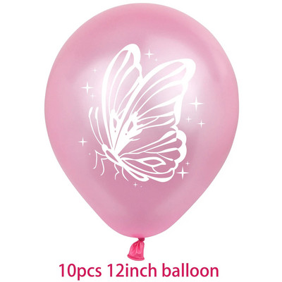 Rožinio drugelio temos gimtadienio vakarėlio dekoravimas drugelio latekso balionas Vestuvių scenos dekoravimas drugelio balionas