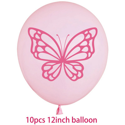 Rožinio drugelio temos gimtadienio vakarėlio dekoravimas drugelio latekso balionas Vestuvių scenos dekoravimas drugelio balionas