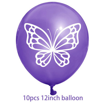 Θέμα μωβ πεταλούδα Διακόσμηση πάρτι γενεθλίων πεταλούδα λάτεξ μπαλόνι Διακόσμηση σκηνής γάμου Διακόσμηση μπαλόνι πεταλούδα
