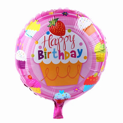 Цветни свещи Трислойна торта Балони от алуминиево фолио Честит рожден ден Парти Декор Детска цветна торта Балон от алуминиево фолио Balon