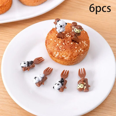 Halloween serija Plastične vilice za voće Slatki crtani oblik Torte Desertne vilice Dekoracije Dječji ručkovi Pribor za čačkalice