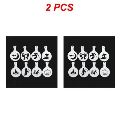 Formuoti kavos ir pieno pyrago pyrago pyrago trafareto šablono kavos baristos kapučino šablono šluostės šluostės dulkių purškimo įrankiai