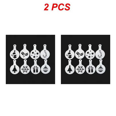 Formuoti kavos ir pieno pyrago pyrago pyrago trafareto šablono kavos baristos kapučino šablono šluostės šluostės dulkių purškimo įrankiai