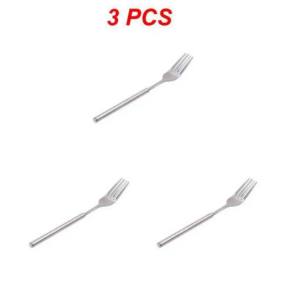 Kreativno teleskopsko posuđe Vilica za roštilj od nehrđajućeg čelika Metalna prijenosna teleskopska vilica Kuhinjsko posuđe Vilica za roštilj Kuhanje