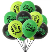 10 tk GAME ON Teemakomplekt Lateks õhupallibänner Palju õnne sünnipäevaks poisipoisi dušš Lemmikkaunistus MA MÄNGIN Ei kuule teid