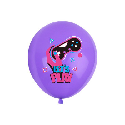 10 tk GAME ON Teemakomplekt Lateks õhupallibänner Palju õnne sünnipäevaks poisipoisi dušš Lemmikkaunistus MA MÄNGIN Ei kuule teid