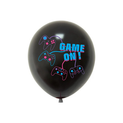 10 tk GAME ON Teemakomplekt Lateks õhupallibänner Palju õnne sünnipäevaks poisipoisi dušš Lemmikkaunistus MA MÄNGIN Ei kuule teid