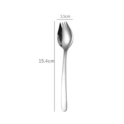 1 db rozsdamentes acél villa kanál hosszú nyelű otthoni hordozható diák kreatív gyümölcssaláta gombóc Multifunkciós nyugati evőeszközök
