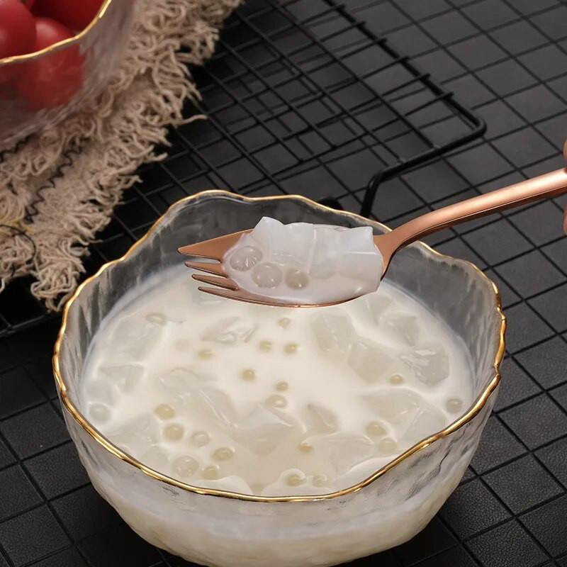 1 db rozsdamentes acél villa kanál hosszú nyelű otthoni hordozható diák kreatív gyümölcssaláta gombóc Multifunkciós nyugati evőeszközök