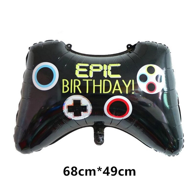 5 vnt./rinkinys Žaidimo balionai Vaizdo žaidimai ant valdiklio folijos balionai su gimtadieniu Globos vakarėlio puošmena Berniukas Vaikams šaudantis alpakų žaislas