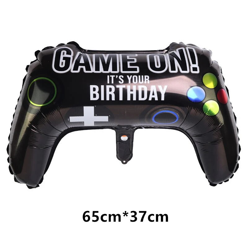 5 vnt./rinkinys Žaidimo balionai Vaizdo žaidimai ant valdiklio folijos balionai su gimtadieniu Globos vakarėlio puošmena Berniukas Vaikams šaudantis alpakų žaislas