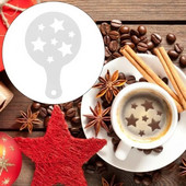 Форма за капучино Уникална издръжлива и за многократна употреба Подобрете уменията си на бариста Лесна за използване Творческо изкуство за кафе Декорация за торта с кафе