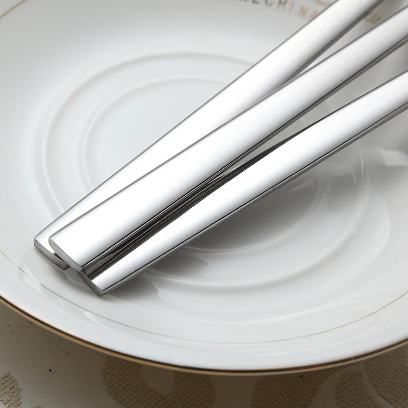 3 komada vilica za večeru od nehrđajućeg čelika s dugom ručkom Set stolnih vilica Korejski pribor za jelo Četverostruki zupci Vilice za salatu, desert, voće Kuhinjske 8,5''