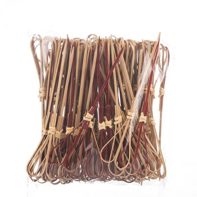 100 vnt., 12 cm, iškirpta styga Išgalvotas kūrybiškas bambuko ženklas vaisius iešmas kokteilių šakutė vaisius medis patrauklus dantų krapštukas vaisius