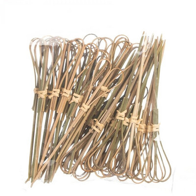 100 vnt., 12 cm, iškirpta styga Išgalvotas kūrybiškas bambuko ženklas vaisius iešmas kokteilių šakutė vaisius medis patrauklus dantų krapštukas vaisius