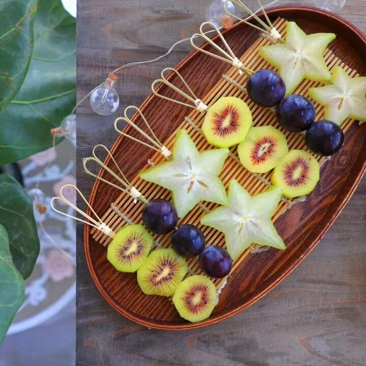 100 vnt., 12 cm, iškirpta styga Išgalvotas kūrybiškas bambuko ženklas vaisius iešmas kokteilių šakutė vaisius medis patrauklus dantų krapštukas vaisius