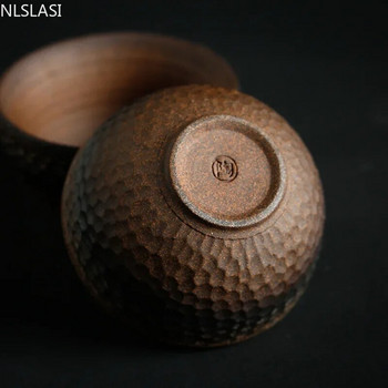 Vintage χειροποίητο κεραμικό φλιτζάνι τσαγιού Ιαπωνικού στυλ Ρετρό φλιτζάνι τσαγιού Stoneware Σετ τσαγιού Home Bowl Master Cup