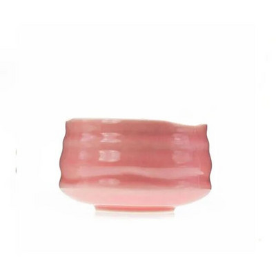 Japoniškas keraminis blizgus rožinis Matcha dubuo Macha arbatos šluotelė Chawan Chasen laikiklis samtelis Sifter taurės ceremonijos dovanų rinkinys